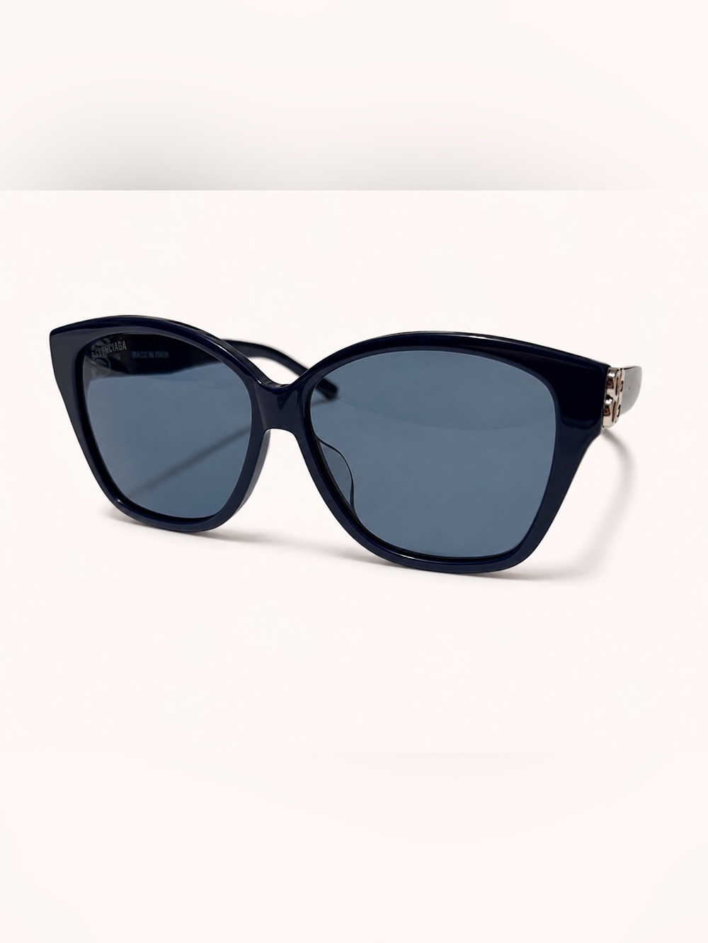 Balenciaga Navy Blue Oversized Women's Sunglasses with Black Case - Picture 2 of 6